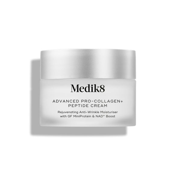 Medik8 Advanced Pro-Collagen+ Peptide Cream travel size jar on a white background-16